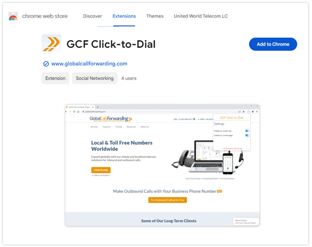 click-to-dial store