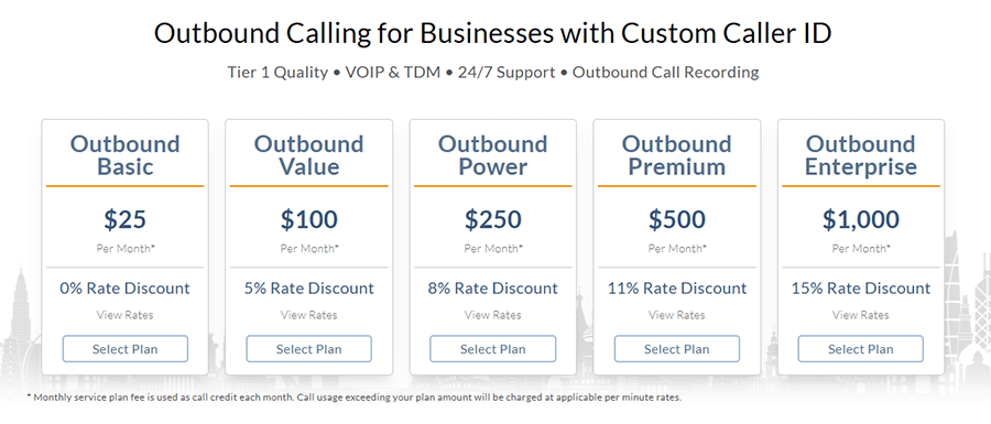 outbound calling signup