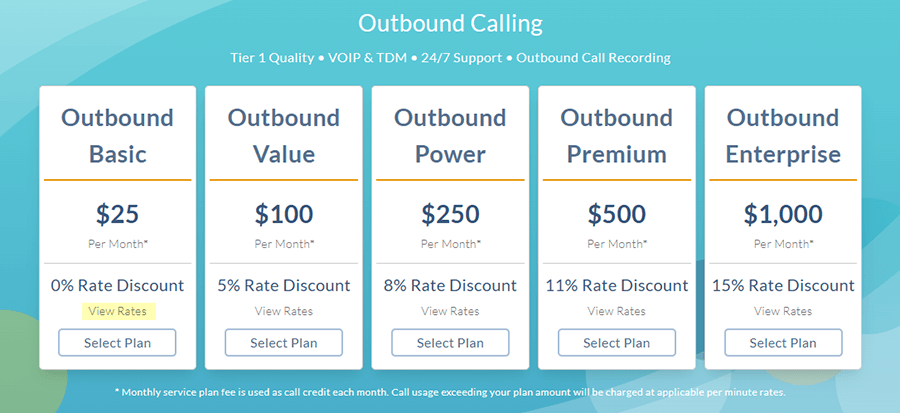 UWT outbound prices