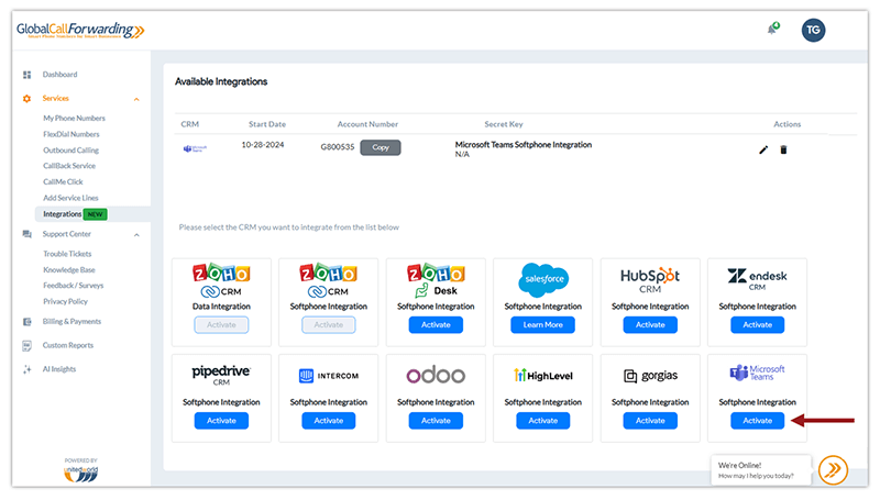 MS Teams integrations