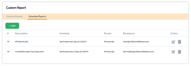 view scheduled reports