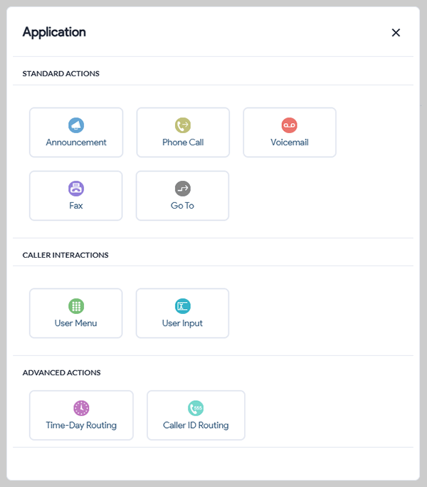 application choices