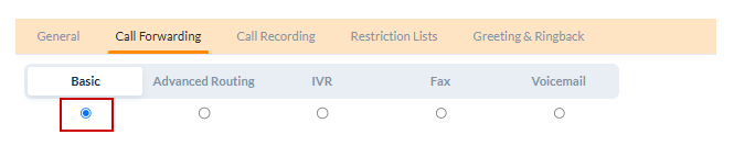 basic call forwarding