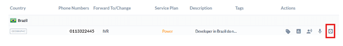 select the settings icon
