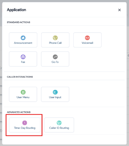 select time-of-day routing