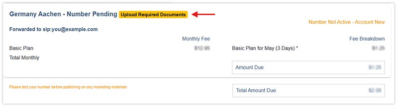 upload documents button
