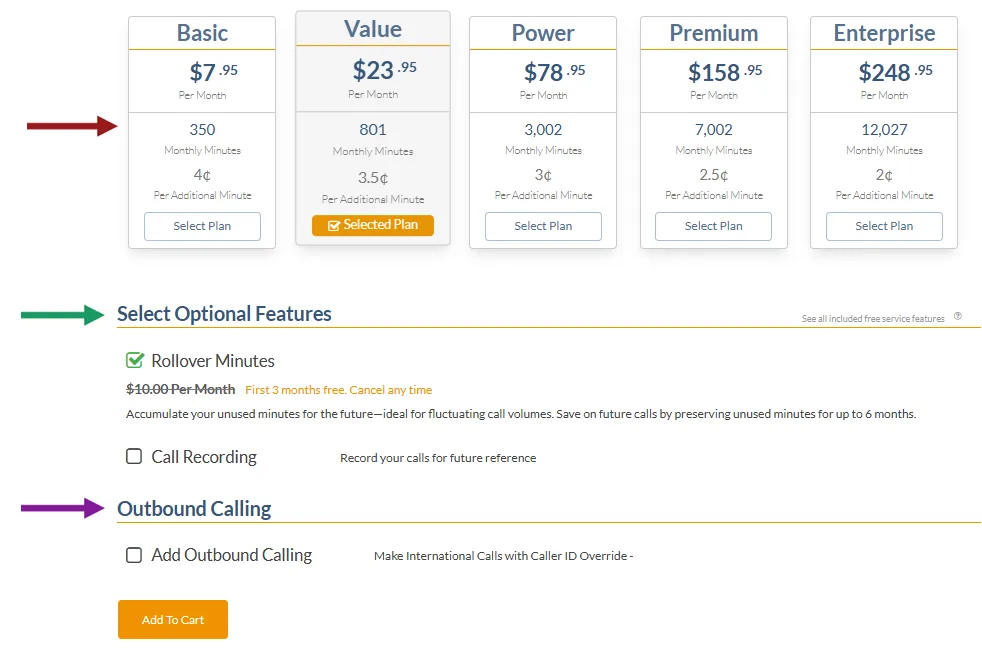 choose number type features