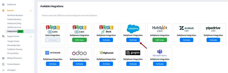 choose preferred crm