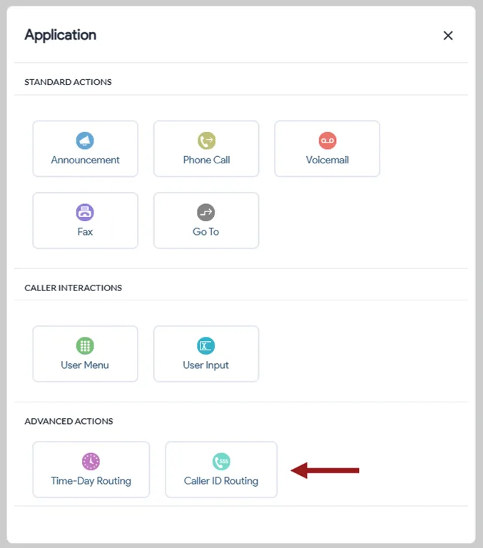choose application caller id