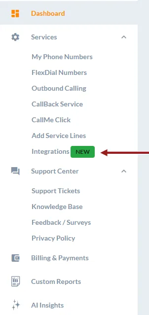reports nav