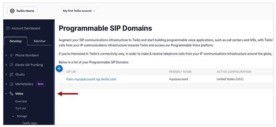 twilio programmable sip