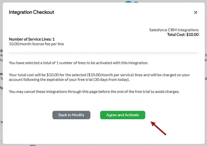 activate integration