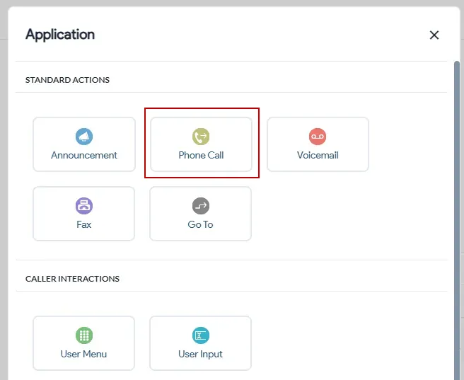 app select phone call 