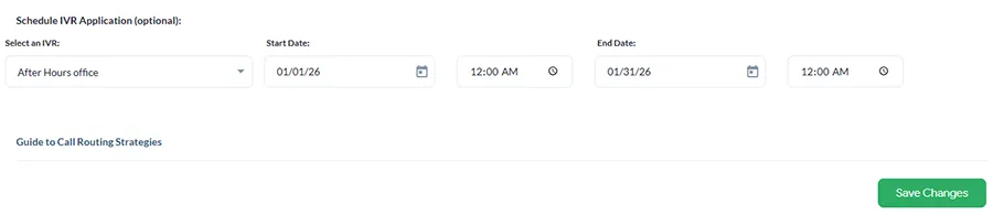 create a schedule and save